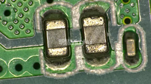 数码单筒体视显微镜MHZ301助力广州某电力公司检测电子电路板-广州明慧